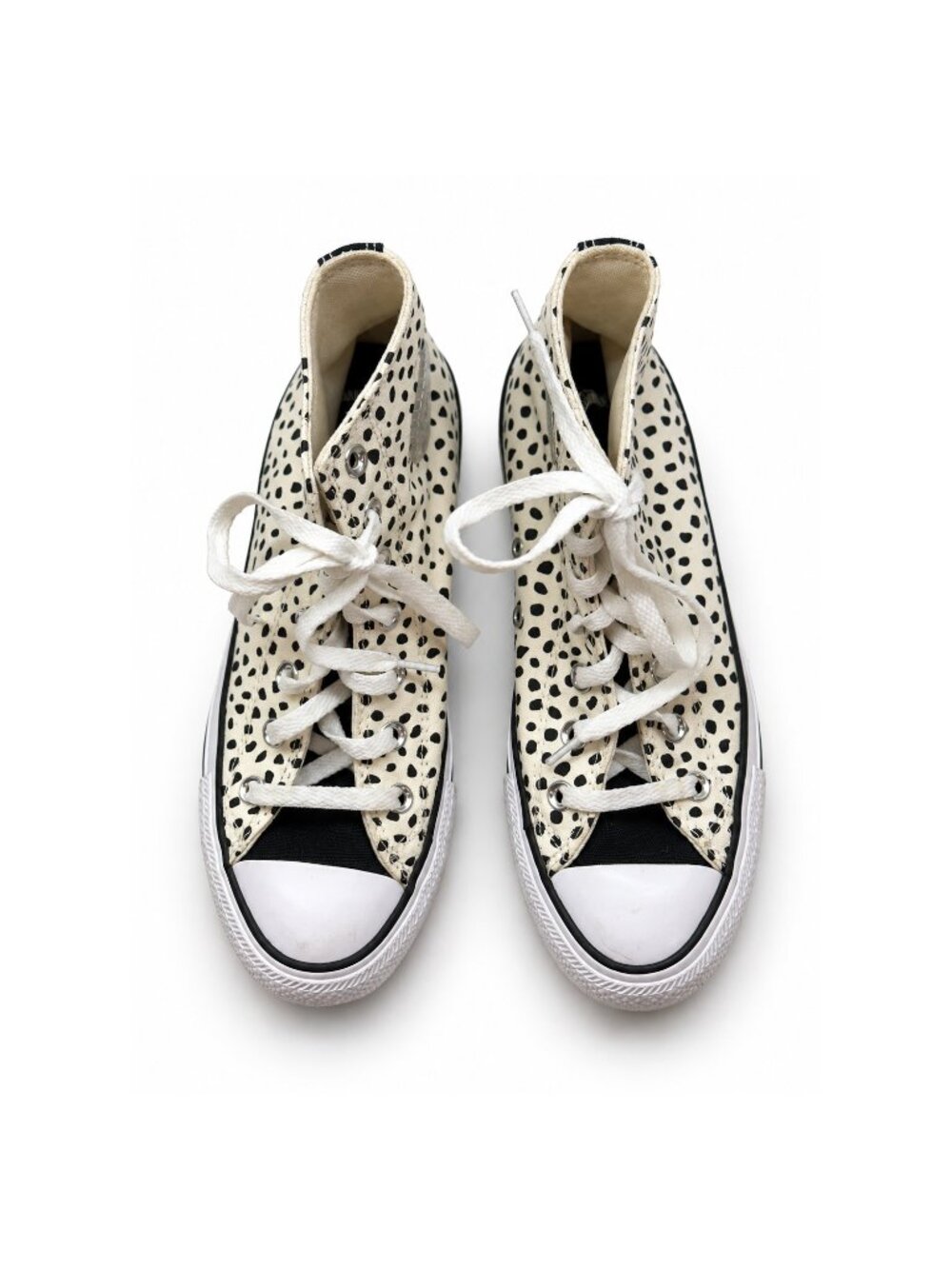 Converse Chuck Taylor All Star 572366F Leopard High Top Sneakers Womens 8 Cream